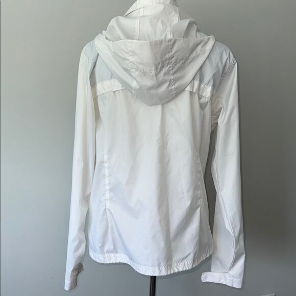 Columbia White Lightweight Full Zip Switchback Waterproof Rain Jacket Juniors XL - Picture 9 of 9